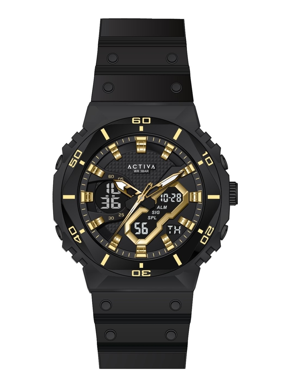 Activa Exon X Gold Sport Hybrid Smartwatch